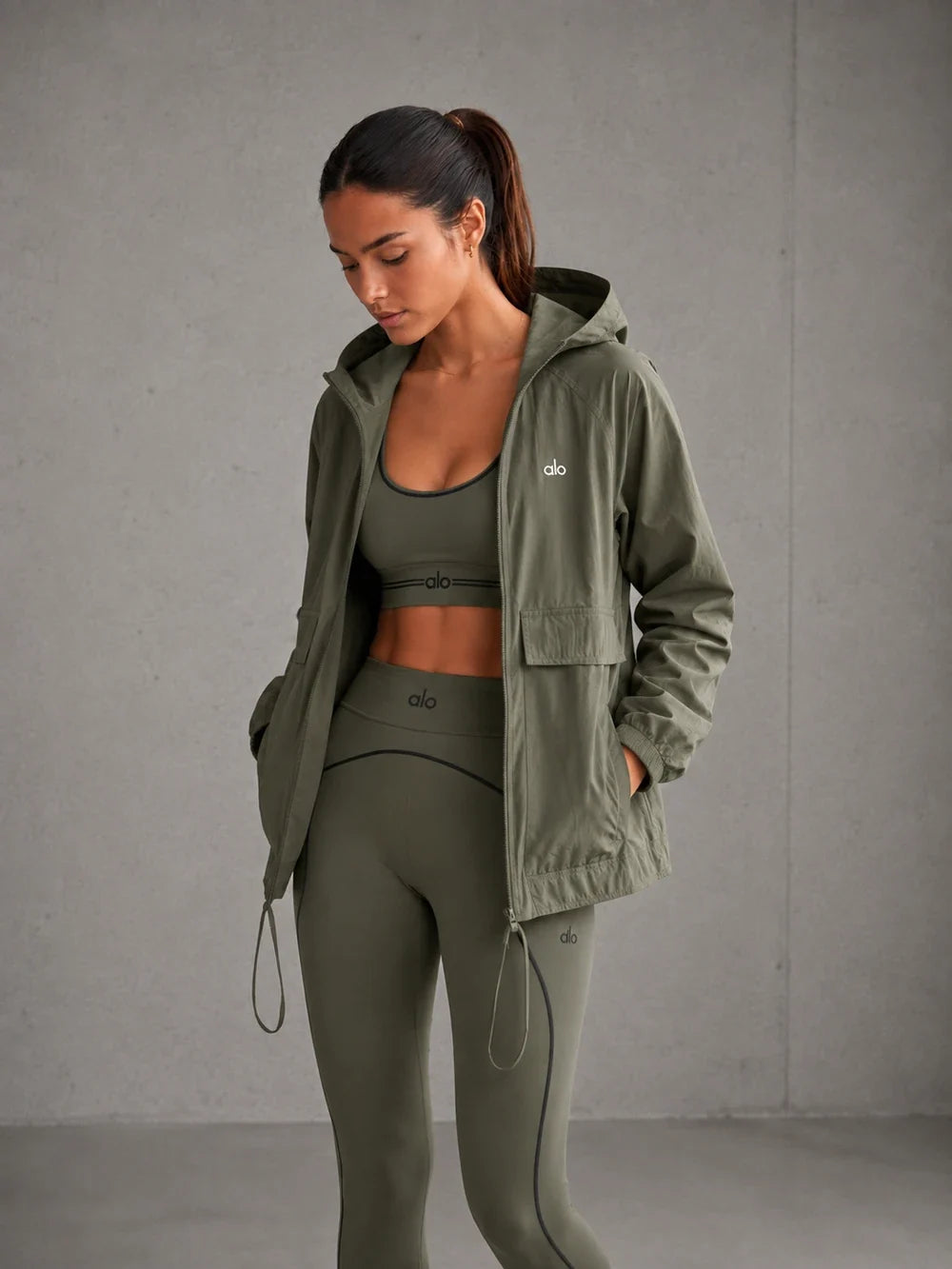 Olive Green Athletic Matching Set