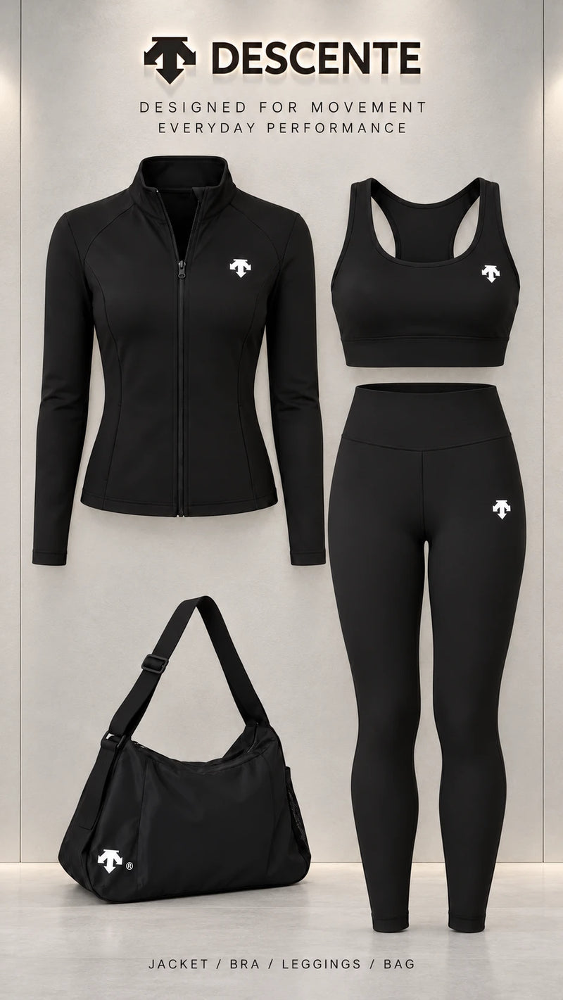 Womens Four Piece Activewear Set